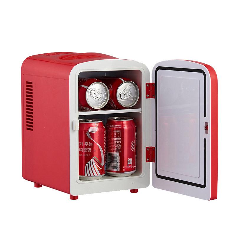 차량용 캠핑용 예쁜 미니 냉장고 원룸 고시원 학생 기숙사 소형 냉장 냉온 겸용 4L 블루투스 스피커 냉장고
