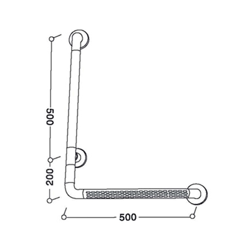 안전보조손잡이8808 L형 700x500mm(3969)색상택 - 상세 이미지 2