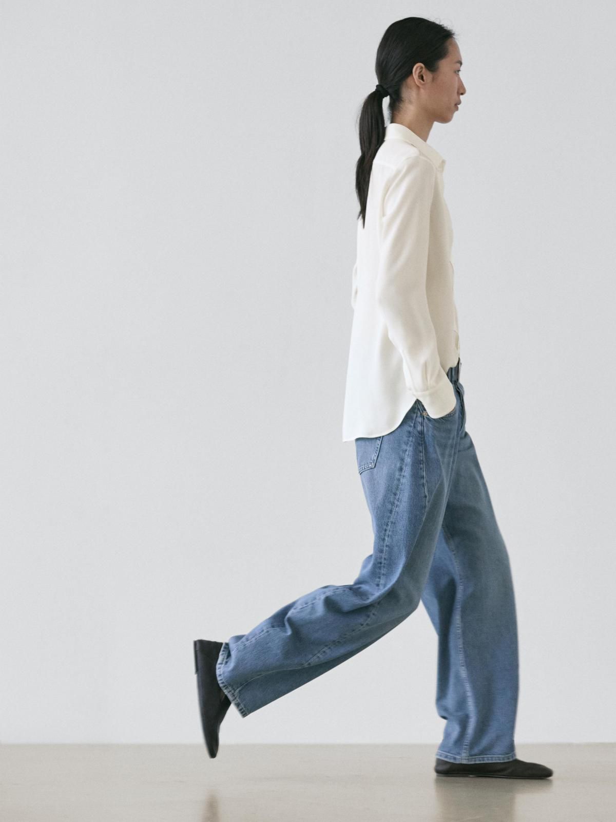 마시모두띠 베이직 루즈핏 플루이드 셔츠 5113/713 OFF WHITE - 상세 이미지 5