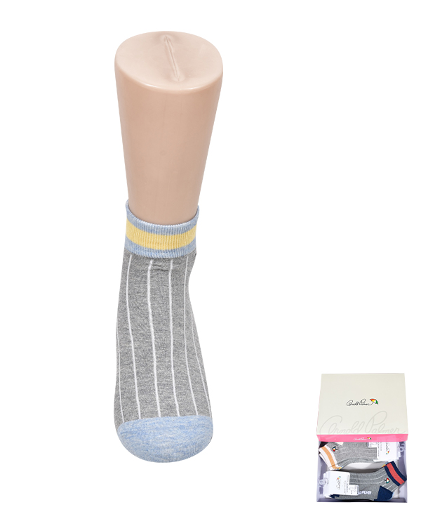 프린토리 자수 숙녀 봉조 단목 양말 SW2503-0003 - 메인 이미지
