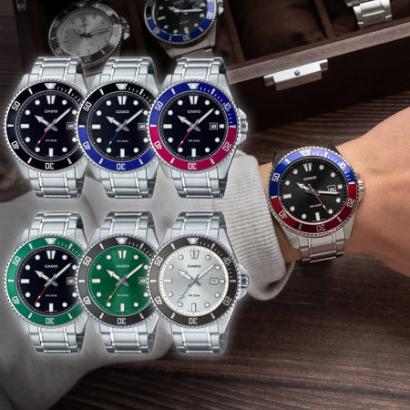 카시오 메탈 시계 녹새치 흑새치 방수 스포츠 MDV -107D 모음 백화점AS,보증서