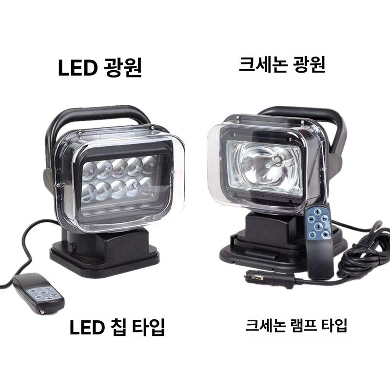 LED 레이저 탐조등 12V 100W 차량용 보트 초고휘도 리모컨 서치라이트 - 상세 이미지 4