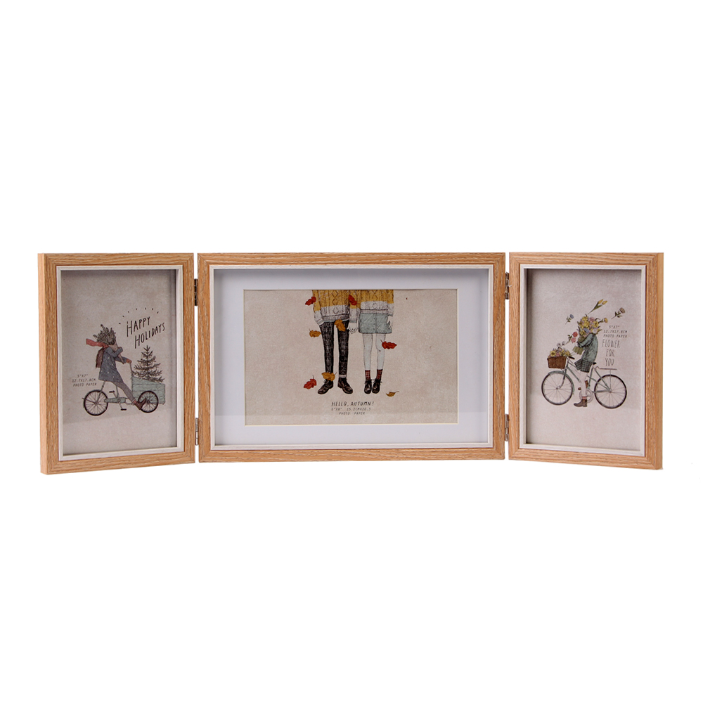 사진액자 포토프레임 접이식 3단 액자(5x76x8) 스토리액자 5x7액자 - 상세 이미지 3