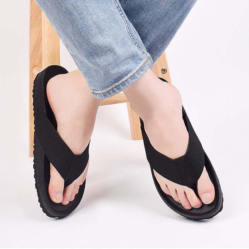남성 베이직 3cm 키높이 조리 슬리퍼 여름 신발 샌들 쪼리 - 메인 이미지