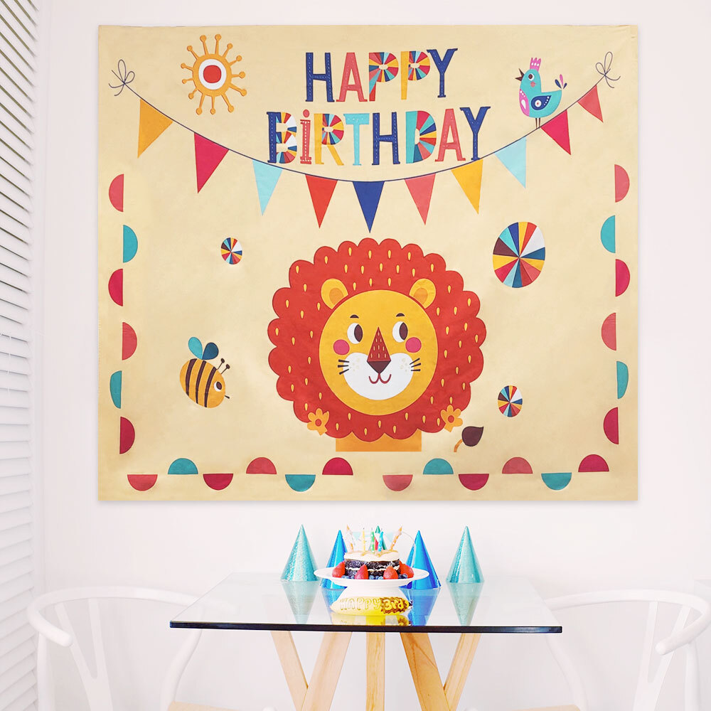 생일용품 대형 패브릭 포스터 생일축하 친구들 이벤트용품 - 상세 이미지 2