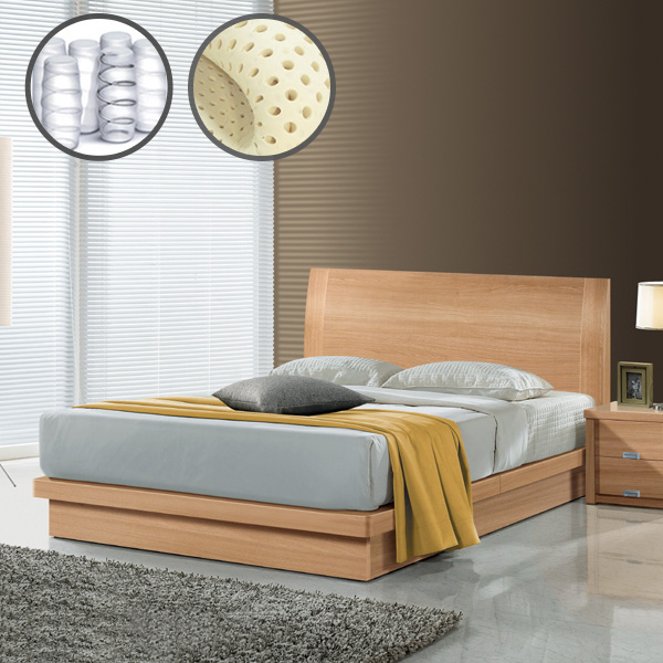 장인가구 네오 평상형 기본 부부 안방 퀸 침대 프레임 Q 라텍폼스독립