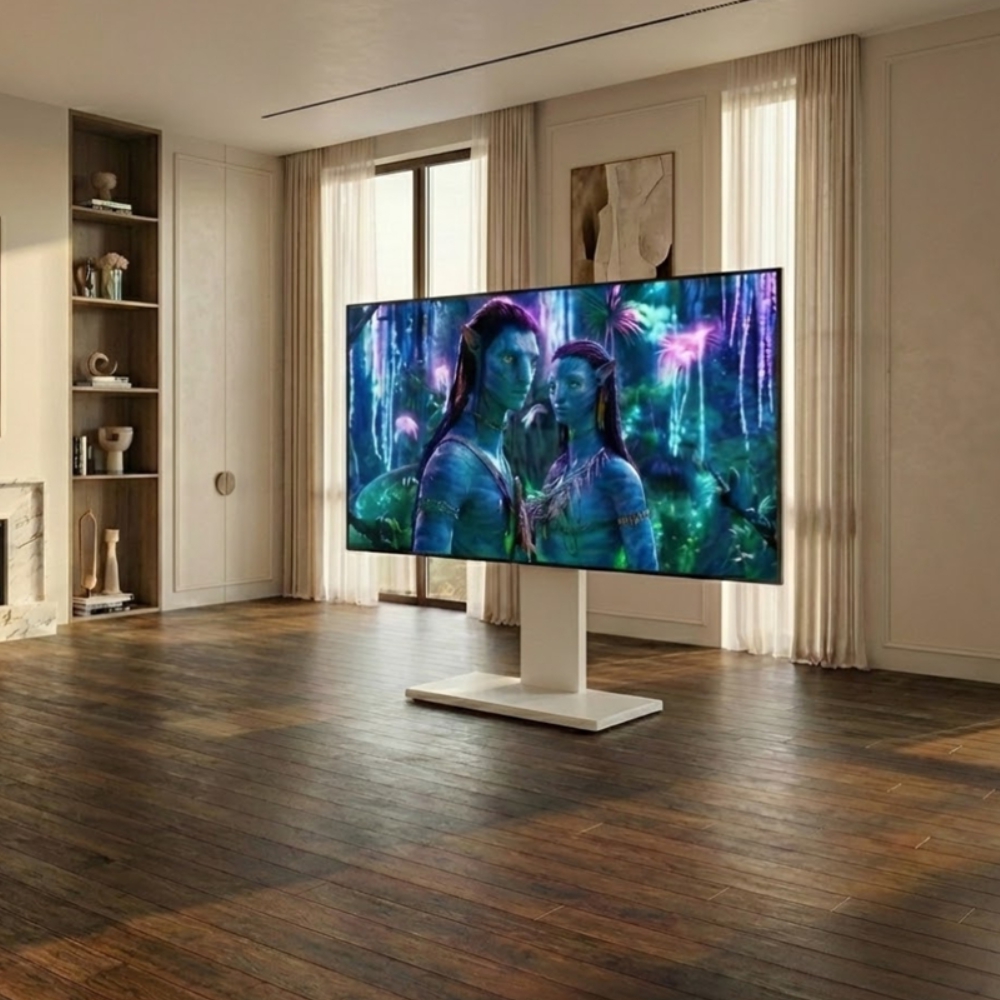 대형 TV 거치대 삼성 LG 호환 이젤형 스탠드 218cm (86인치) - 상품 이미지
