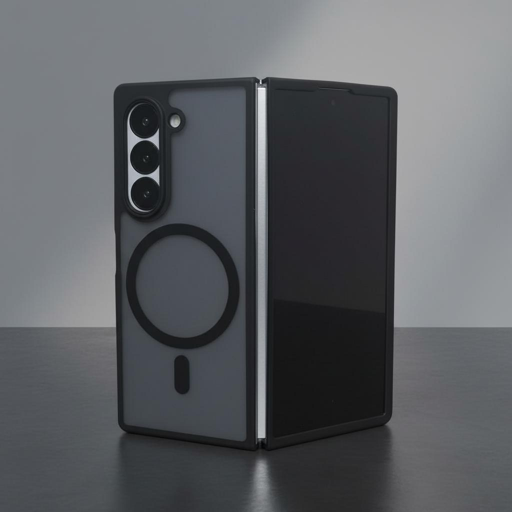 제로텐 맥세이프 케이스 제로핏 아머 마그네틱 블랙, 갤럭시Z 폴드6 제품 이미지