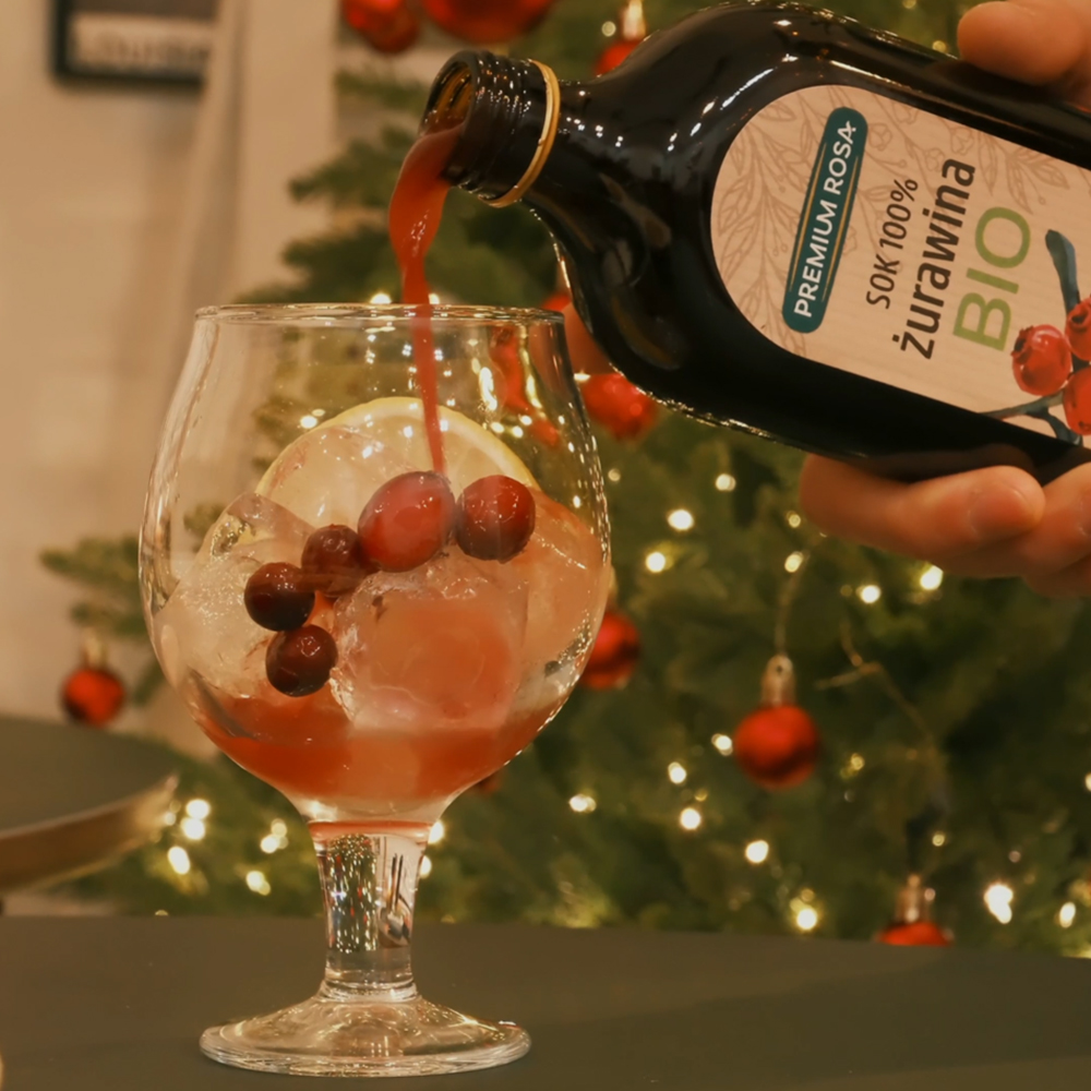 프리미엄로사 유기농 크랜베리 원액 100% NFC 착즙 주스 500ml, 2개