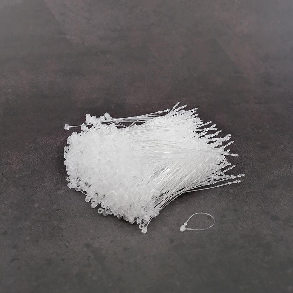 KP 택끈(소 8.5cm)약1000개입 택고리 라벨끈 상표끈 - 상품 이미지