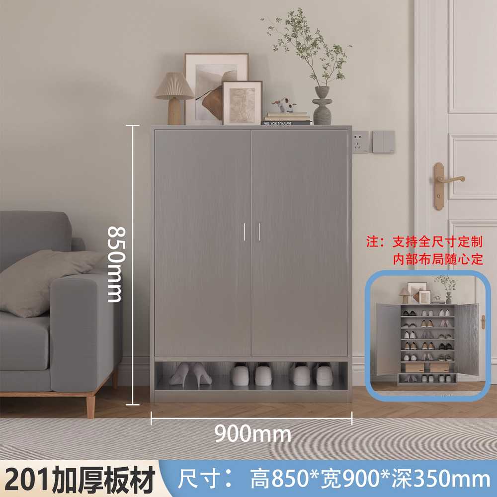 철제 캐비넷 양문형 사무실 인테리어 스틸 투도어형 850x900x350mm 이미지 6