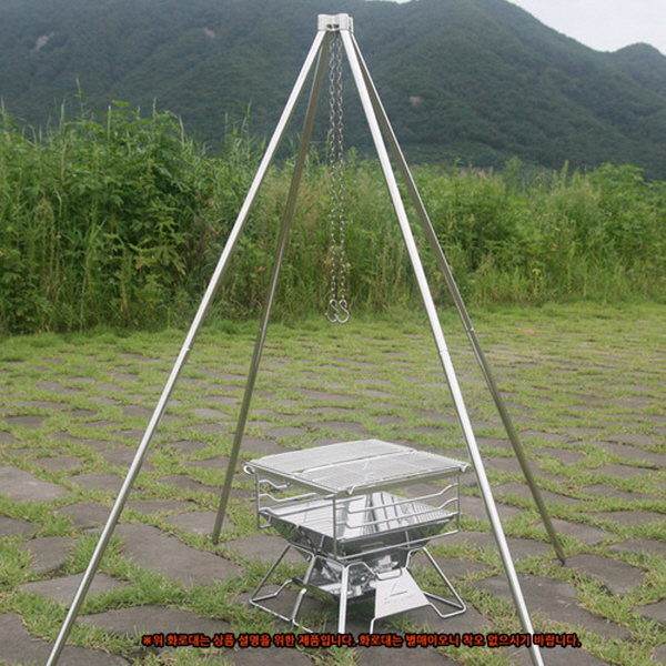 캠핑문스텐레스사각대 - 상품 이미지