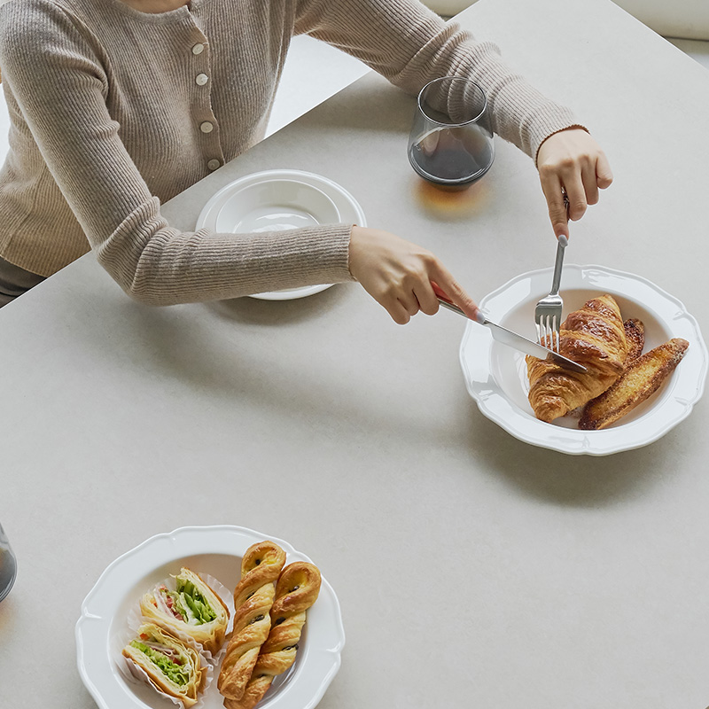 루네뜨 4인용 세라믹식탁 N1 포세린 원목 식탁 세트