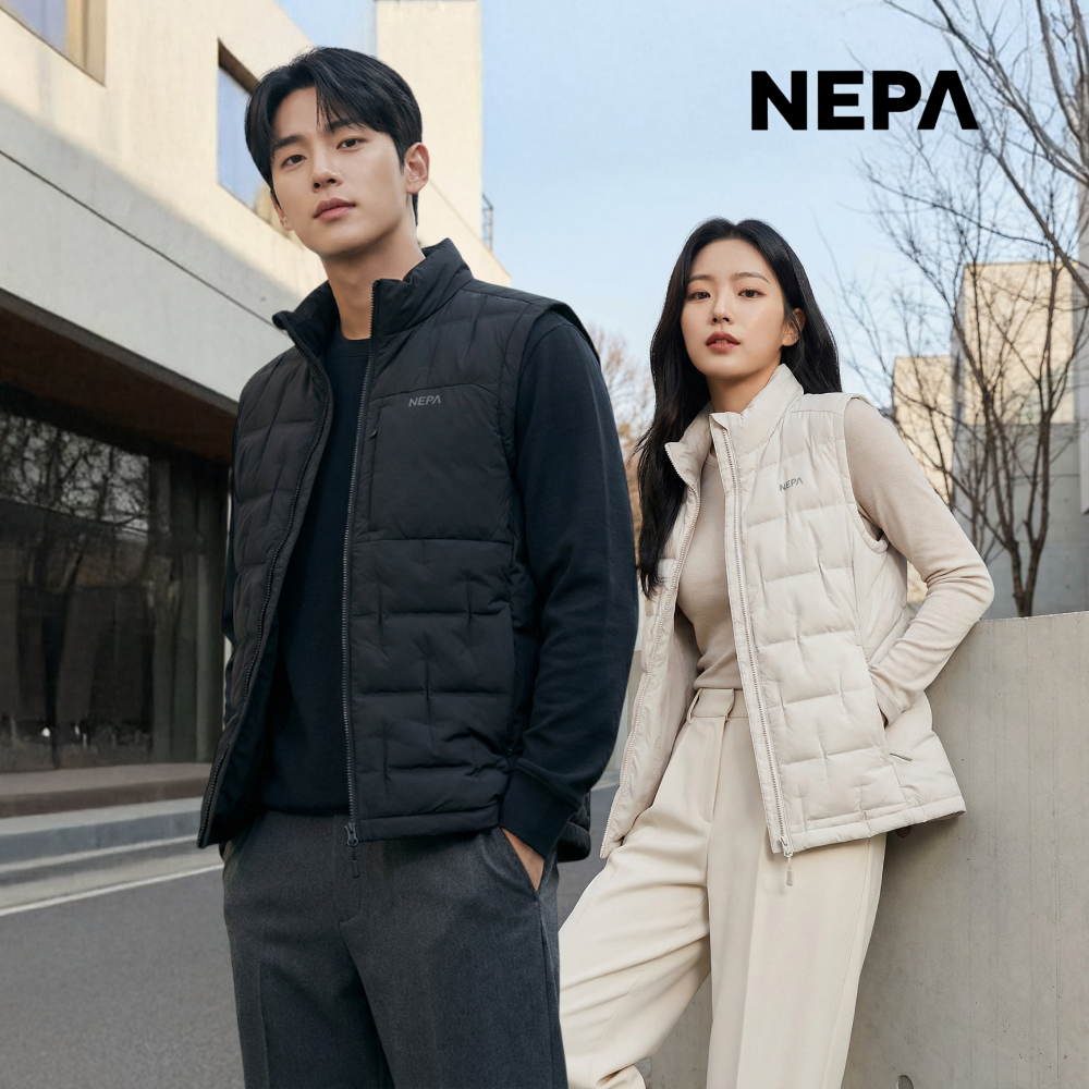 네파 패딩조끼 남성 여성 구스다운 거위털 조끼 경량 베스트 겨울 - 메인 이미지