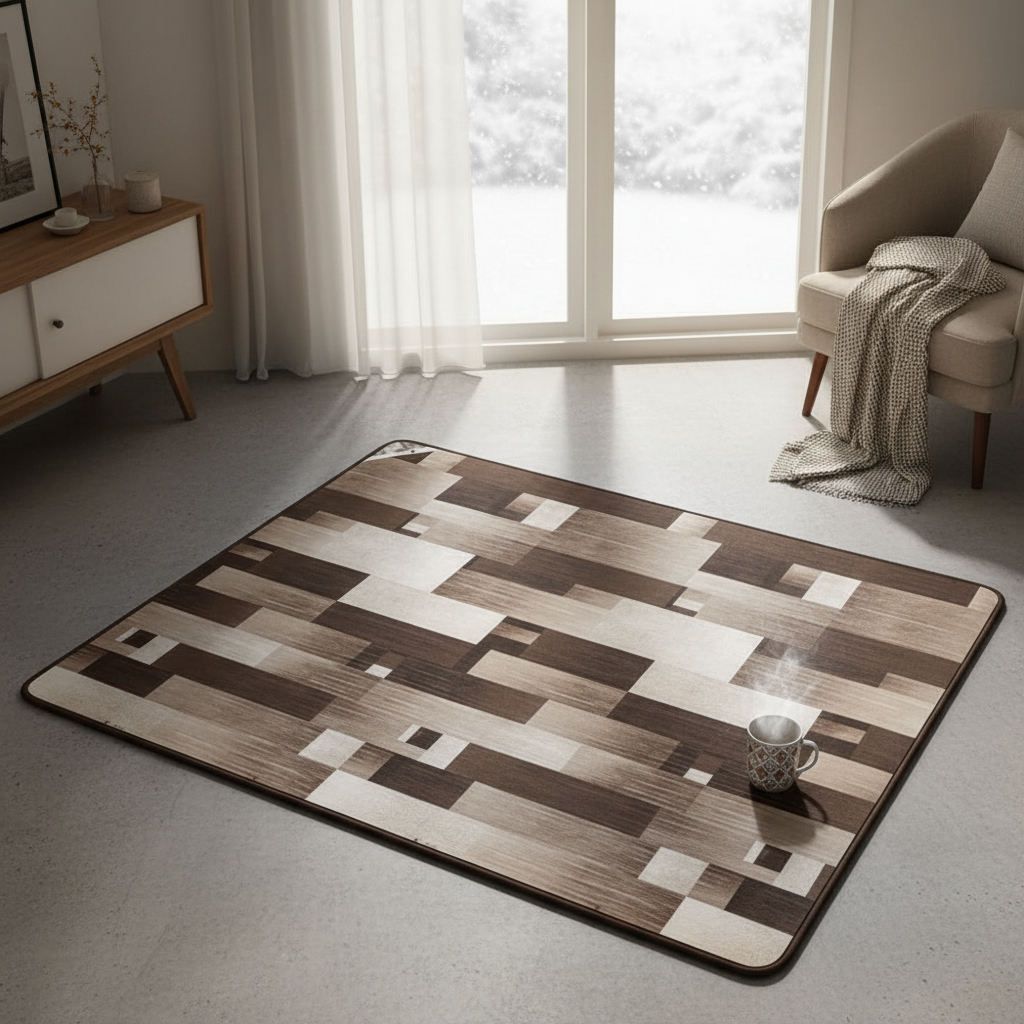 신일전기장판 탄소매트 EMF 전자파없는 아기 특대형 거실, 230x183, 브라운