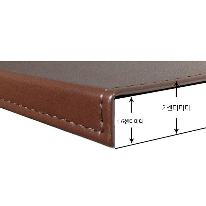 하드 메탈데스크 마우스책상 데스크매트 가죽 매트 깔판 철판 고급 데스크 메탈 책상 - 상세 이미지 3