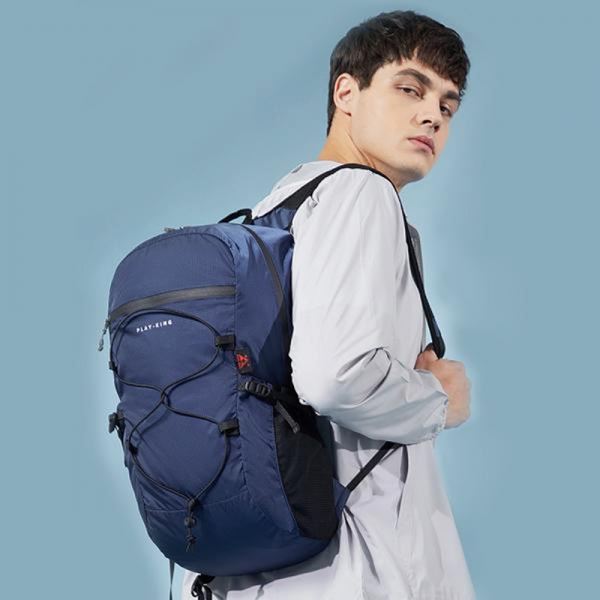 등산가방 접이식 블루 마운틴파크 트래킹 폴딩 백팩 - 상품 이미지