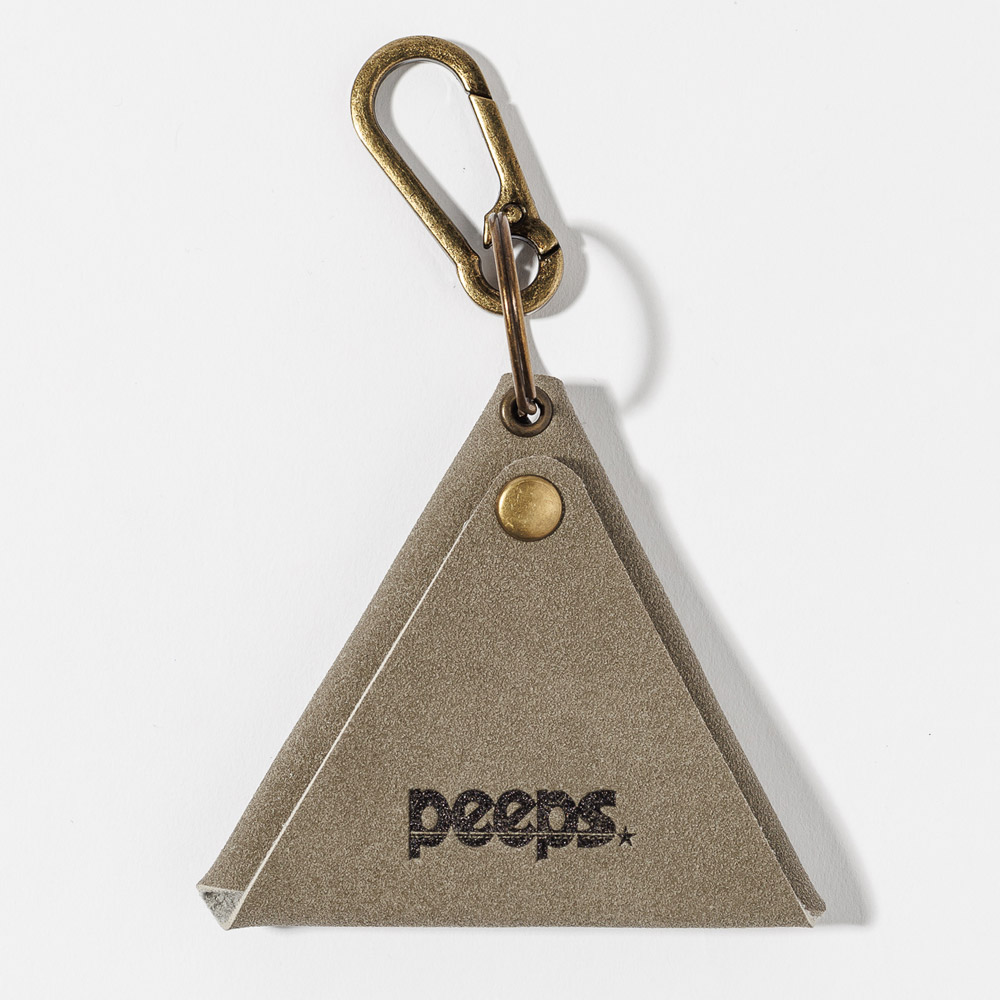 핍스 Triangle Pendant Pocket(Black /Brown /Grey) 키링 - 상세 이미지 4