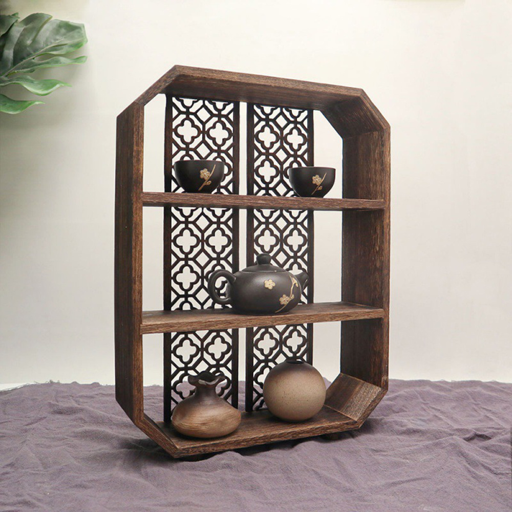오동나무 찻잔 진열장 (35cm) - 상품 이미지