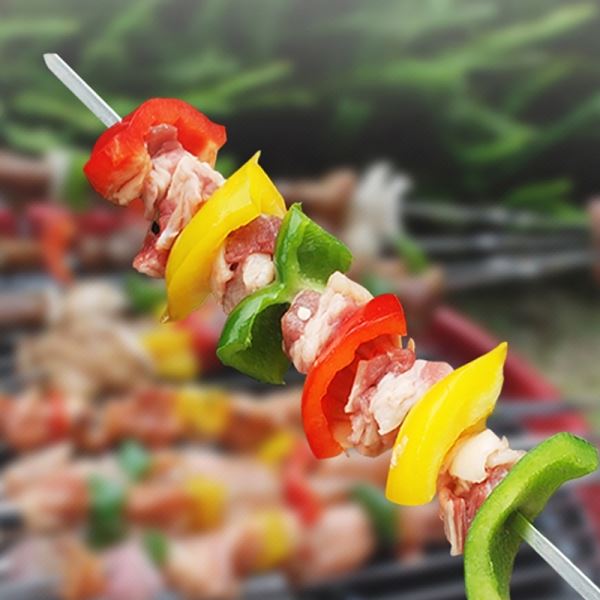 꼬치 10p세트 캠핑꼬치구이 일자 바비큐 낭만캠핑 - 메인 이미지