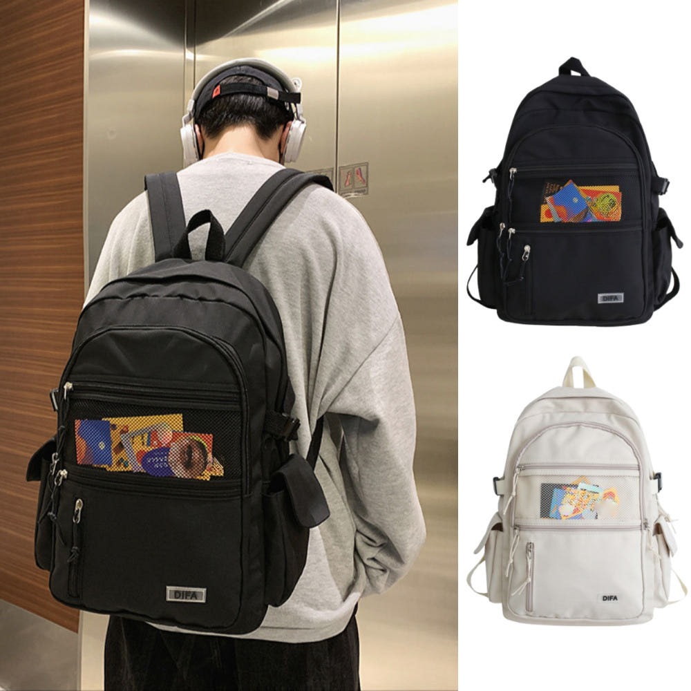 백팩 대학생 책가방 남자 여성 남성 남여공용 방수 노트북 데일리 - 상품 이미지