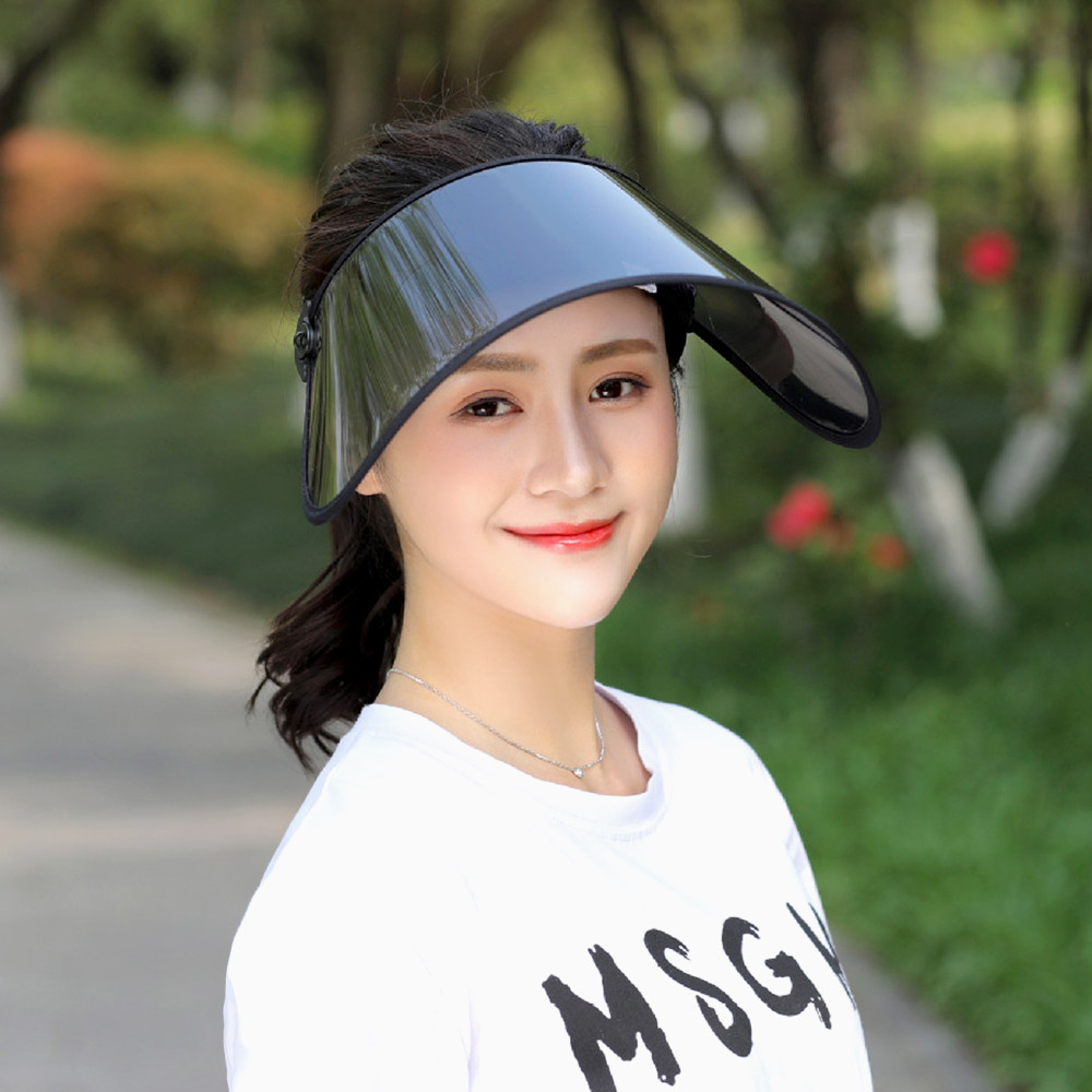 썬캡 자외선차단 돌돌이 썬캡(블랙) 자외선차단모자 자외선차단썬캡 - 상세 이미지 3