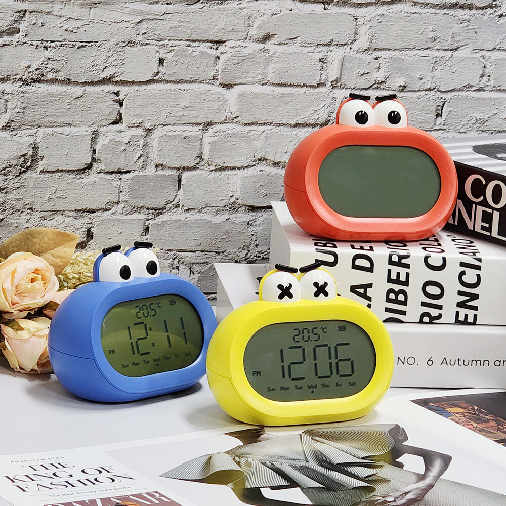 탁상시계 큰 입 알람 시계 전자시계