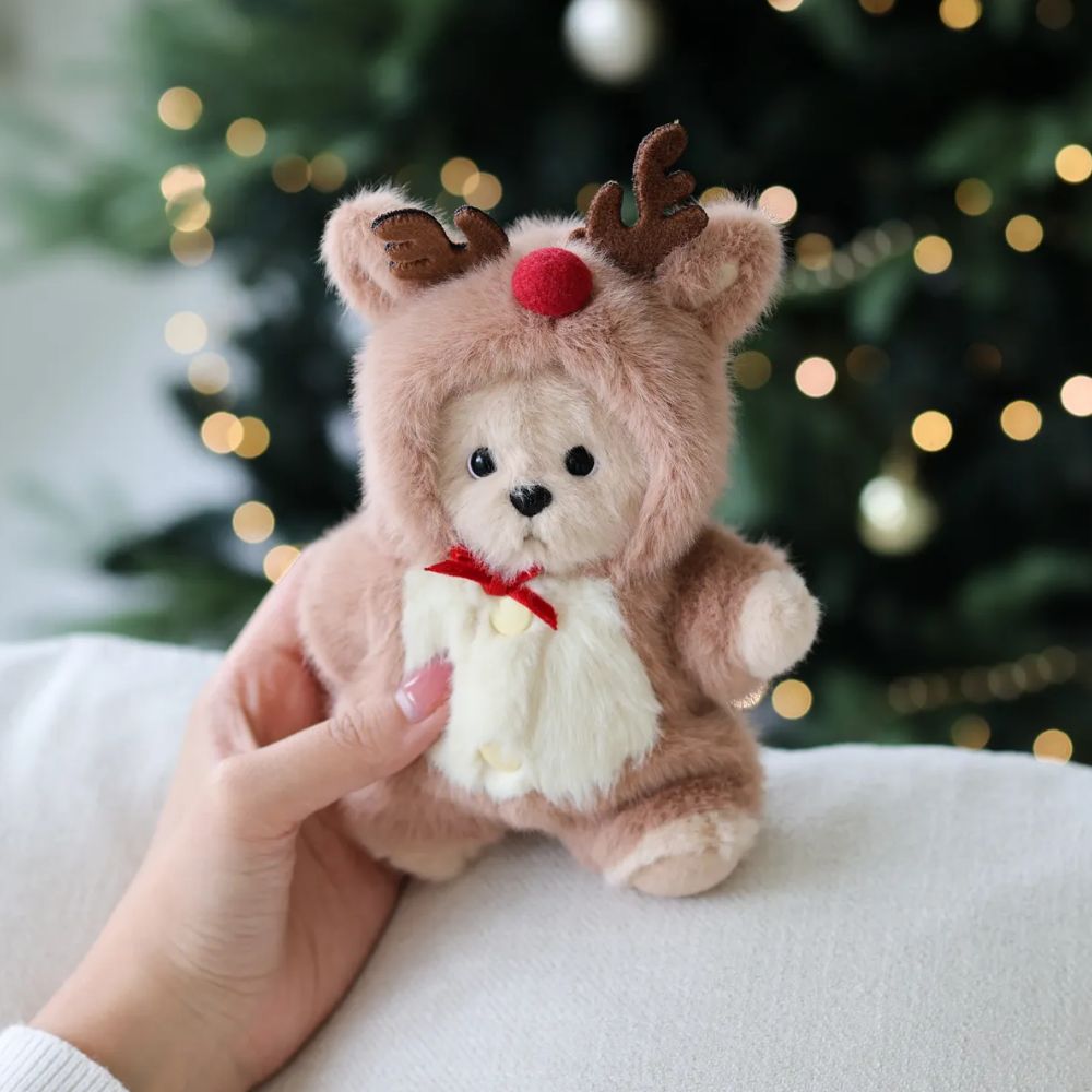 테디테일즈 레나베어 크리스마스 키링 XS 크리스마스 망토 곰 돌이 애착 인형