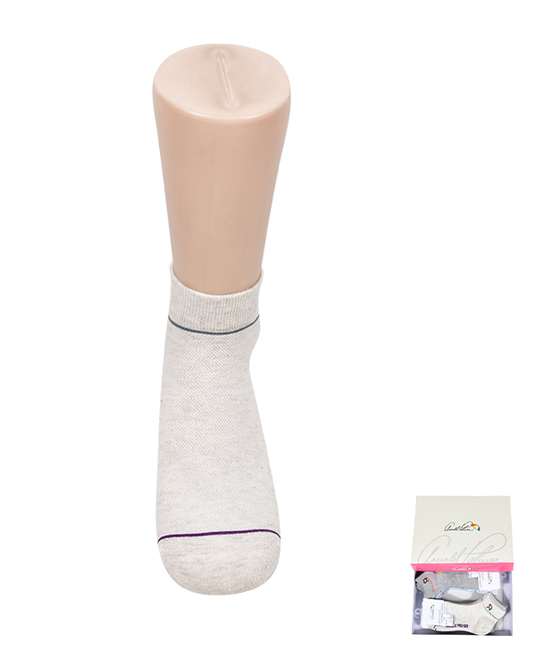프린토리  자수 깔끔한 디자인 숙녀 봉조 메쉬 단목 양말 SW2503-0006 - 상품 이미지