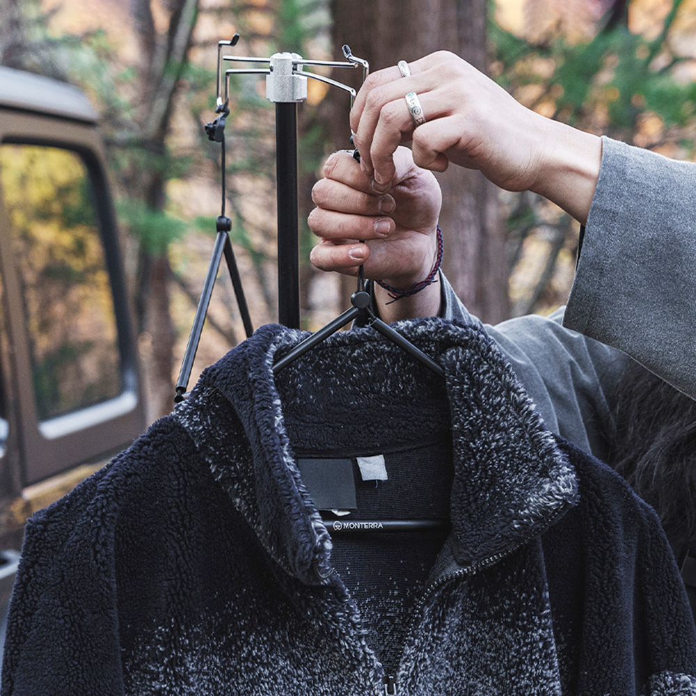 몬테라 스타일 캠핑 의류 소품 옷걸이 2P 세트