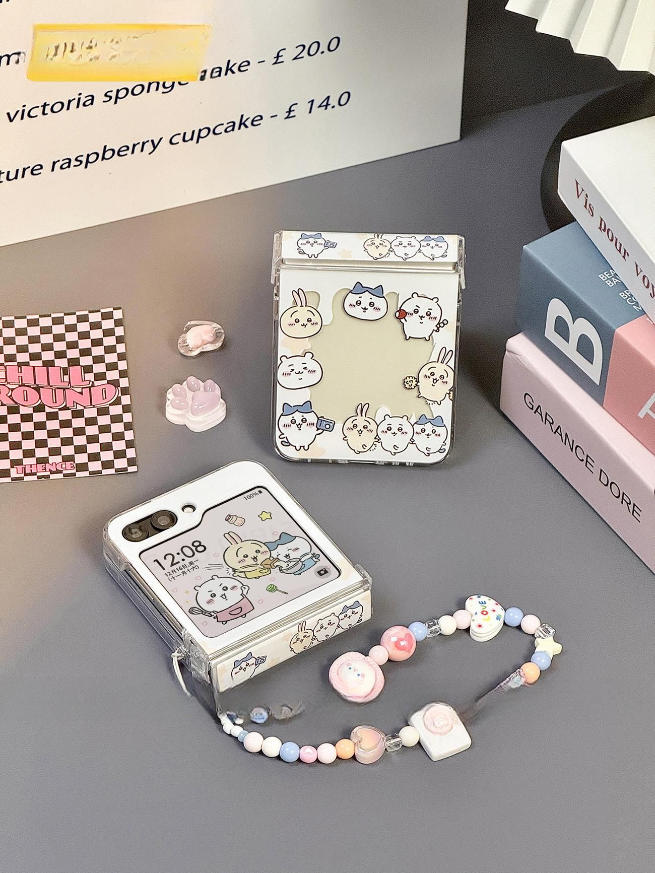 삼성 갤럭시 폰 케이스 Z 플립 5 6 7 폴딩 스크린 스마트폰 커버 보호 액세서리 단일 케이스 Samsung Galaxy Z Flip7 - 상품 이미지