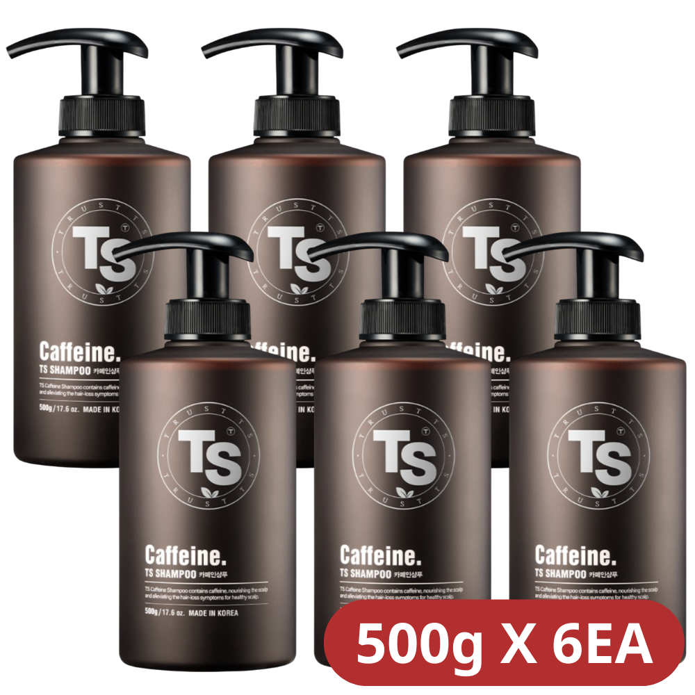 TS 카페인 샴푸 + 소분 파우치 500g, 6개 - 상세 이미지 4