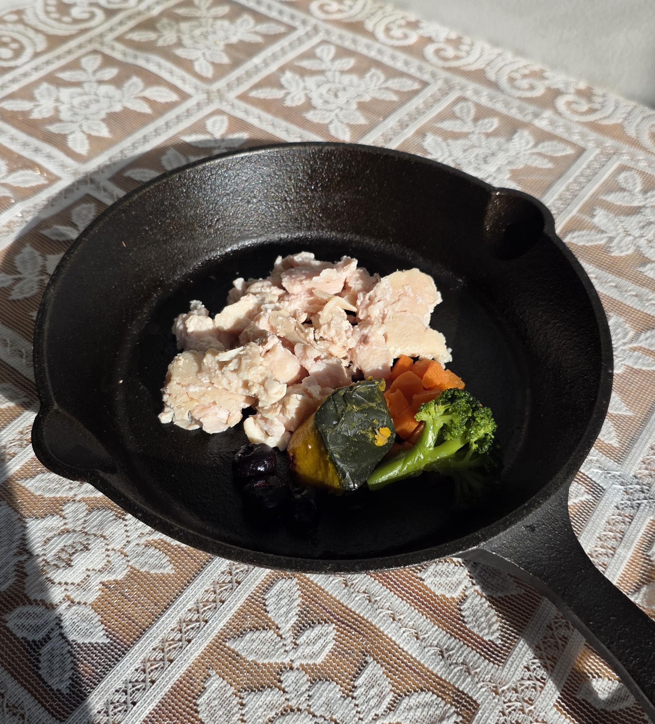 강아지 밥꾸 기호성 사료 수비드 화식 자연식 토핑 닭고기+야채, 125g, 5개 - 상세 이미지 4