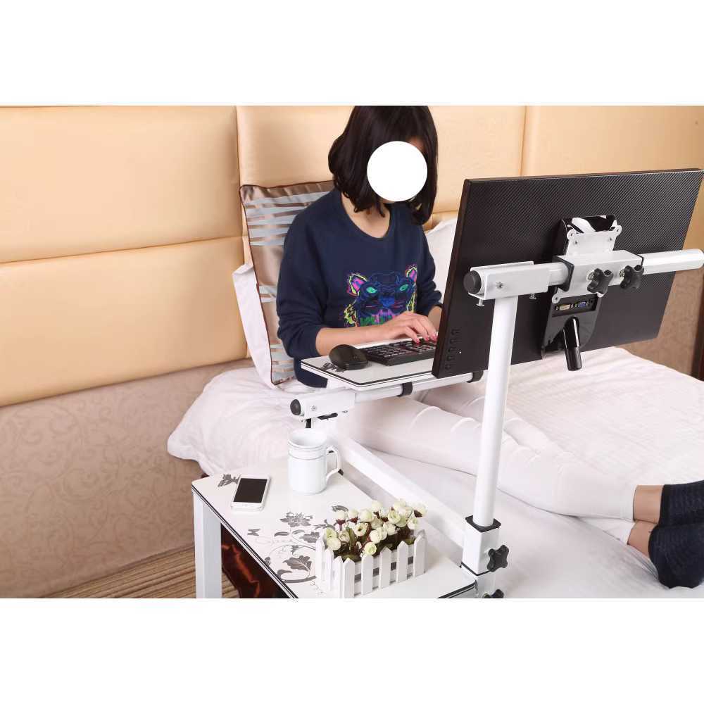 노트북 거치대 침대 컴퓨터 사용 조절 다용도 스탠드 블랙 - 상세 이미지 4