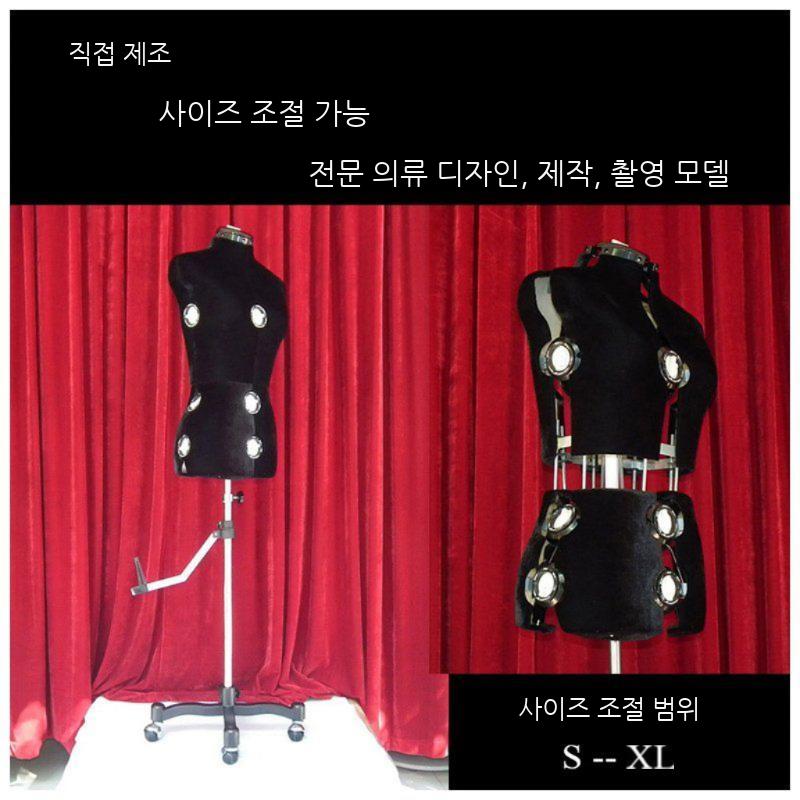 사이즈 조절 마네킹 재단사 상반신 가봉 디스플레이 멀티 드레스폼 - 상세 이미지 5