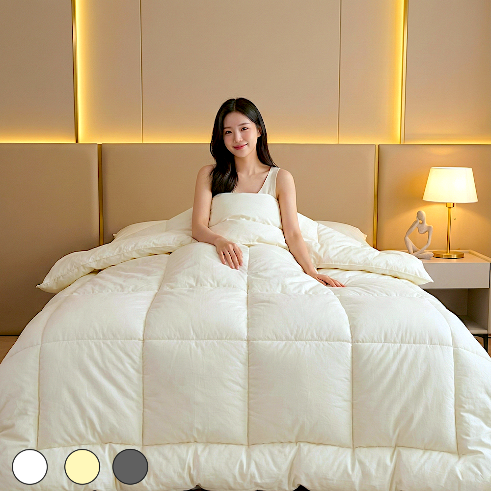 호텔 순면 60수 차렵이불 사계절 간절기 봄 이불 구름 먼지없는 침구 SS