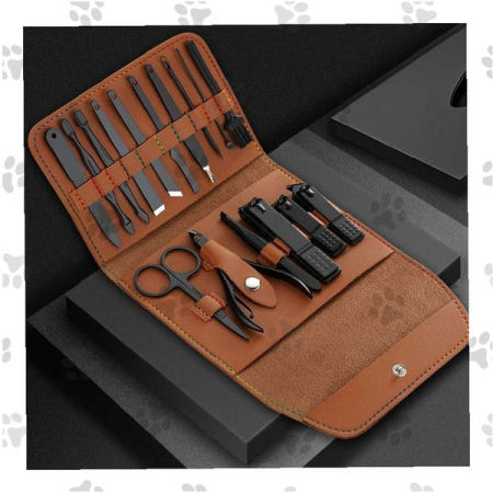 네일케어세트 가죽파우치 손톱발톱정리 매니큐어도구 휴대용 뷰티케어