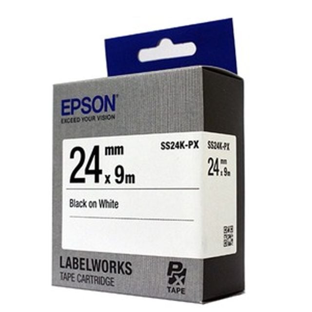 (EPSON) 라벨테이프 24mm (SS24K/백흑색) - 상품 이미지