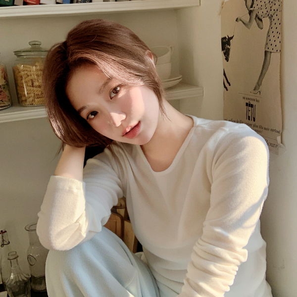 겉기모 라운드 긴팔 티셔츠 ts4810 - 메인 이미지