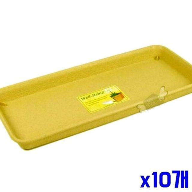 x10개 직사각 화분받침대 30.5x13.3x2.5cm 화분받침 - 상품 이미지