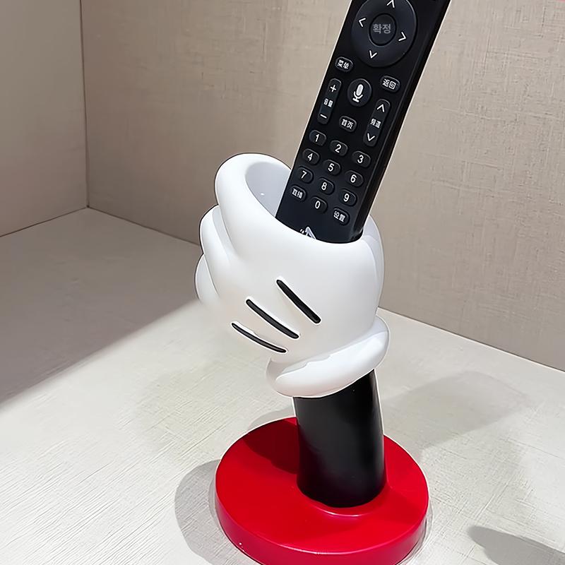 핸드 펜 홀더 수납함 칫솔 화장대 브 정리 선물용 미키 바지 들고 있음 - 상세 이미지 5