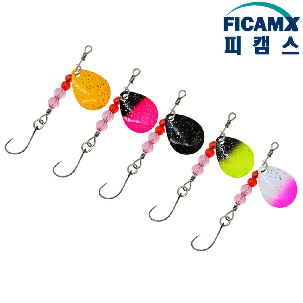 5종세트 꺽지스피너 소형 스피너 베이트 지그스피너 배스루어 - 상세 이미지 3