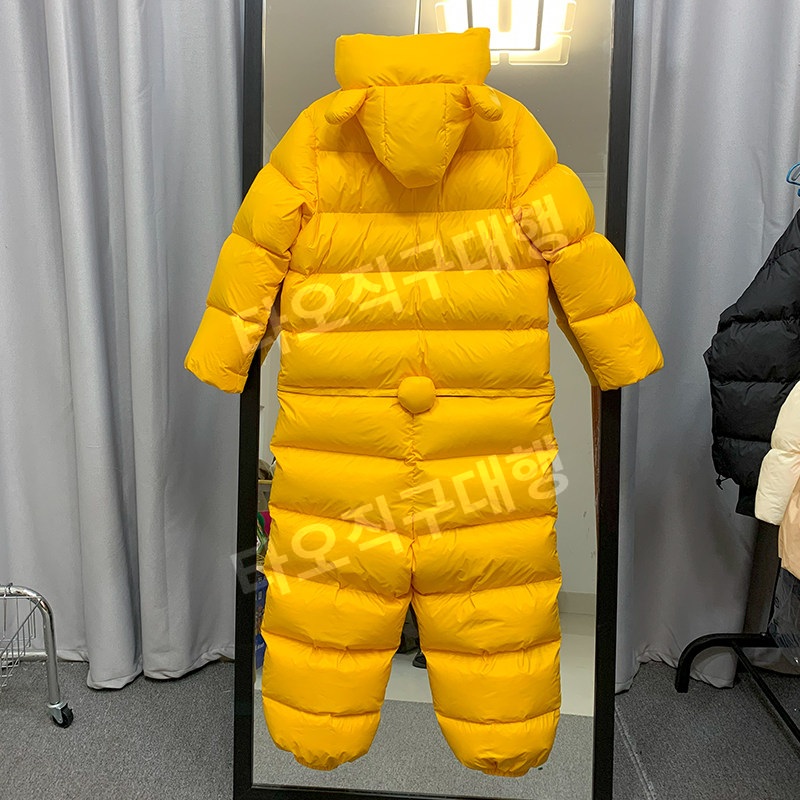 곰돌이전신패딩 차박 입는침낭 옷침낭 캠핑 입는 겨울 방한 일체형 침낭 야외 패딩 - 상세 이미지 5