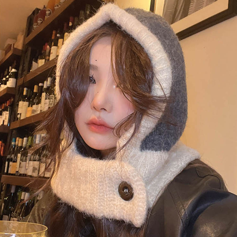 온나핏 털버킷햇 귀달이비니 귀도리모자 귀달이방한모 털벙거지모자 목단디후디모자털벙거지 방한비 - 상품 이미지