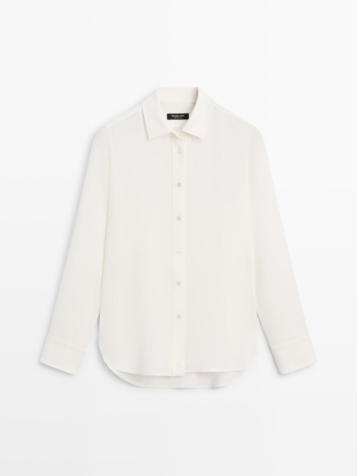 마시모두띠 베이직 루즈핏 플루이드 셔츠 5113/713 OFF WHITE - 상품 이미지