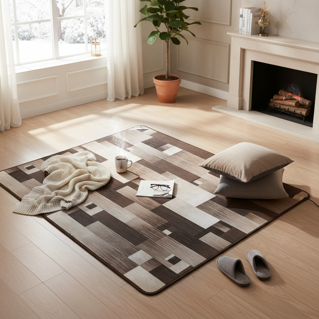 신일전기장판 탄소매트 EMF 전자파없는 아기 특대형 거실, 230x183, 브라운