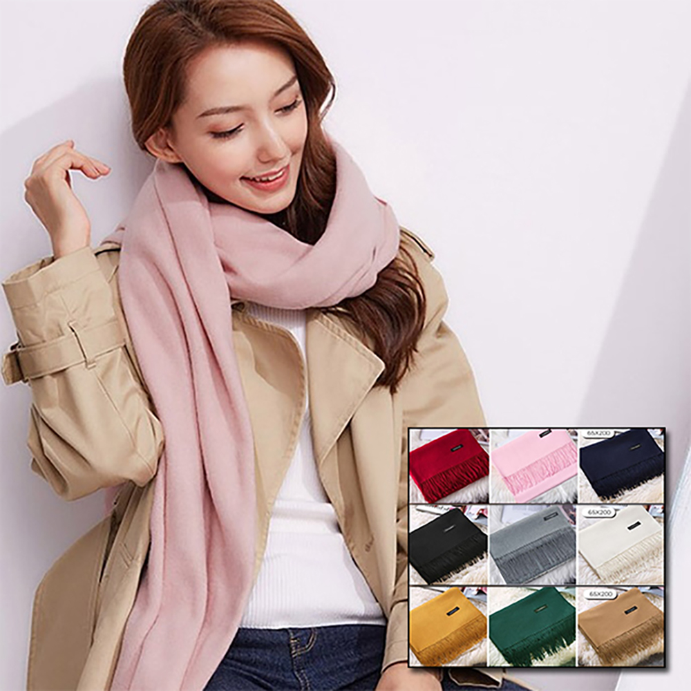 9색 캐시미어 목도리 머플러 남녀공 남자 케시 커플 여자 무지 친구