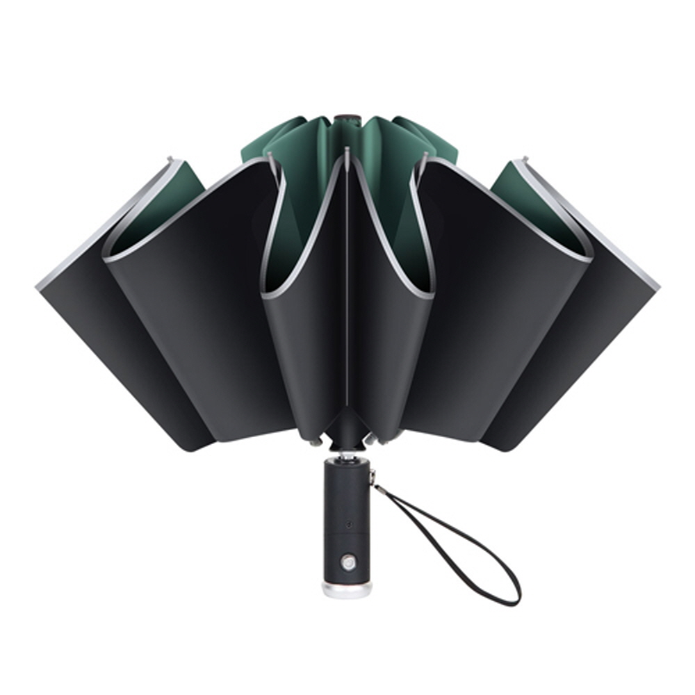 Coms 거꾸로 3단 자동우산 거꾸로 접히는 우산 LED - 상품 이미지