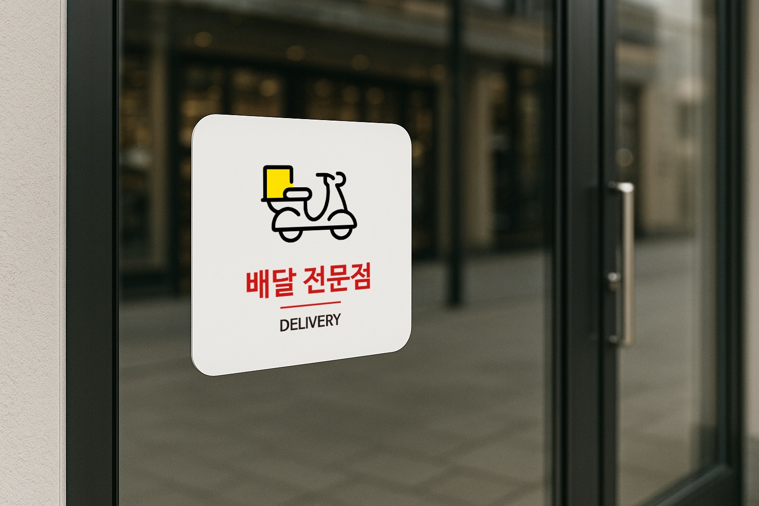 배달 전문점 표지판 안내판 표찰 딜리버리 안내 041 100x100 - 상세 이미지 3