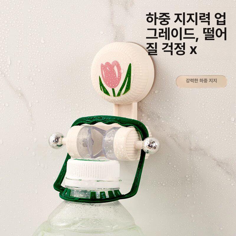 흡착식 욕실 거치대 이동식 용 고정형 놀이방 욕실용 체리블라썸핑크 1개 - 상세 이미지 5